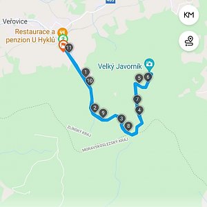 Dušan na vrcholu Velký Javorník (27.1.2022 11:26)
