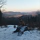 Jiří on peak Velký Javorník (14.2.2022)