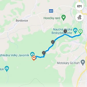 Dušan na vrcholu Velký Javorník (19.2.2022 10:36)
