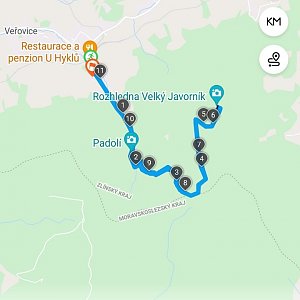 Dušan na vrcholu Velký Javorník (24.2.2022 11:11)