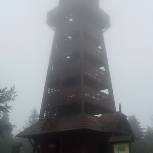 Alžběta Šlosarová na vrcholu Velký Javorník (28.7.2023 7:54)