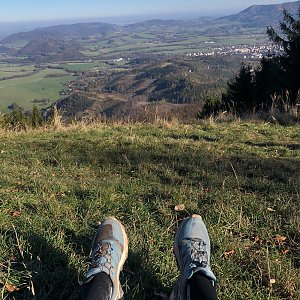 Ivča on the summit of Velký Javorník (8.11.2020 10:38)