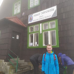 Pavel Rýdl na vrcholu Velký Javorník (13.12.2020 6:12)