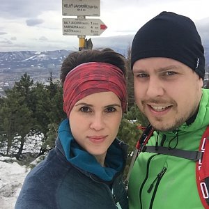 Krosna na vrcholu Velký Javorník (2.2.2019 11:51)
