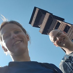 Michaela Karásková on the summit of Velký Javorník (20.6.2021 15:30)