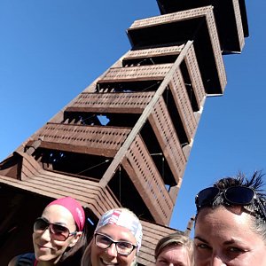 Krista na vrcholu Velký Javorník (6.7.2021 2:05)