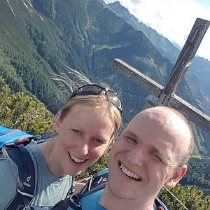 Jarda na vrcholu Frauenmauer (5.7.2021 16:15)
