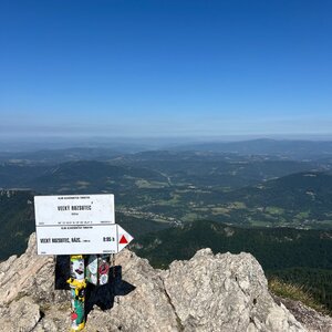 Jan Tihelka on the summit of Veľký Rozsutec (14.8.2024 10:46)