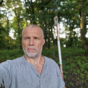 Rastislav Biarinec on the summit of Zámčisko (11.8.2023 18:55)
