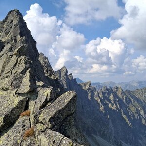 Pavel Svoboda on the summit of Ostrý štít (3.9.2024 15:00)