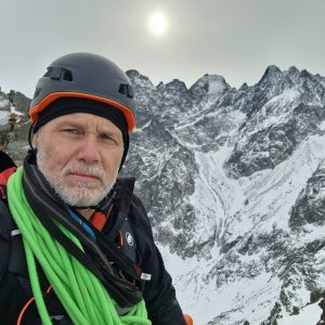 Rastislav Biarinec on the summit of Západná Žeruchová veža (21.1.2025 11:39)