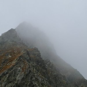 Pavel Svoboda on the summit of Východná Slavkovská veža (19.9.2025 9:46)