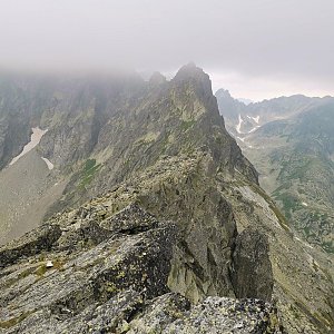 Ondra Horáček on the summit of Východná Slavkovská veža (25.7.2021 9:12)