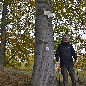 Jarda Vála na vrcholu Lipka (23.10.2021)