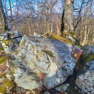 Pavel Vohryzka na vrcholu Břidličný vrch (2.4.2025 16:01)