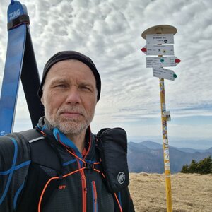 Rastislav Biarinec on the summit of Ostredok S (23.3.2024 12:58)