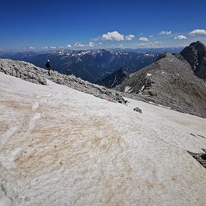 Jiří Králík on the summit of Großer Priel Z (22.5.2022 13:45)