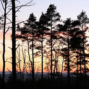 Bouřka na vrcholu Jelení vrch - J vrchol (6.3.2021 18:45)