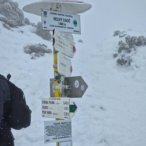 Perliny on the summit of Veľký Choč (31.12.2023 14:20)