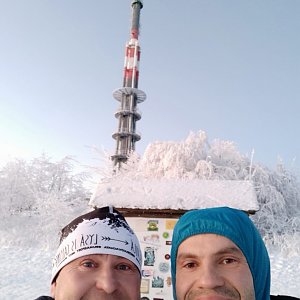 ckpaserak na vrcholu Velká Javořina (11.1.2021 3:41)