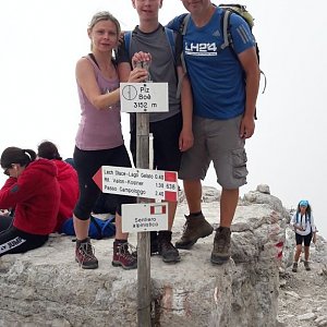 Laďa na vrcholu Piz Boè (21.8.2018 11:28)