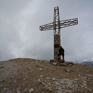 Martin Braun na vrcholu Piz Boè (2.8.2014 10:50)