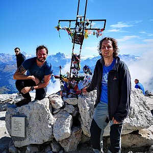 David Klvana na vrcholu Piz Boè (20.9.2019 13:38)