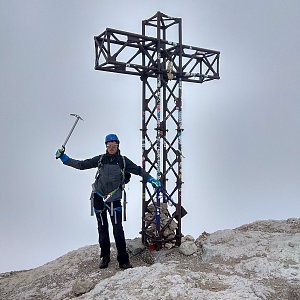 Jiří Králík na vrcholu Marmolada (11.7.2018 13:21)