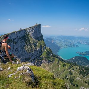 Jiří Králík on the summit of Spinnerin (4.8.2018 12:05)