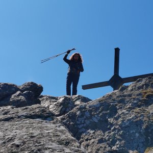 Radek Frantál on the summit of Ostrý (22.4.2026 13:30)